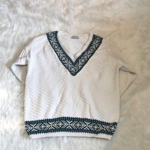 Domani Vintage Winter White Cozy Sweater